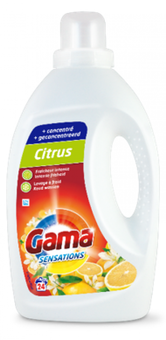 Гель для прання Gama Citrus Універсал з ароматом цитруса 1200 мл 24 пр